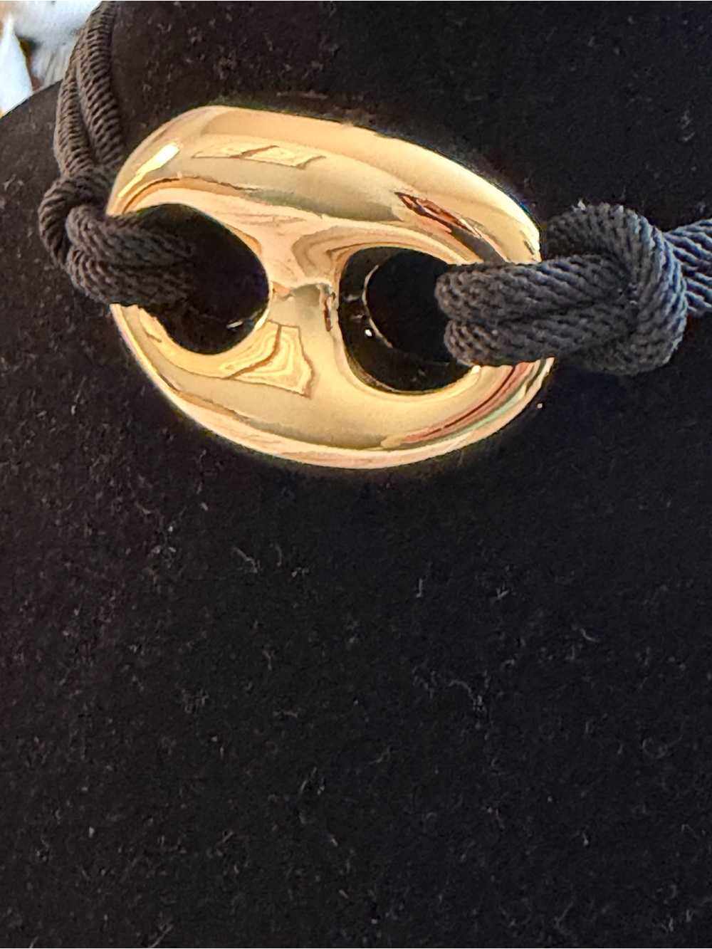 14k Gold Plated Cord Slider Choker